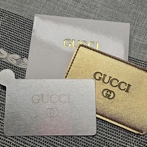 Gucci Metallic Gold Card Holder